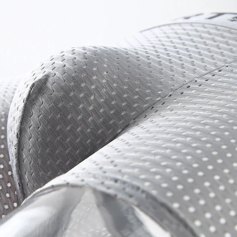 (image for) 4pcs Men's Ice Silk Cool Boxer Briefs, Mesh Breathable Soft Comfy Stretchy Boxer Trunks, Sports Trunks, Multicolor Men's Underwear